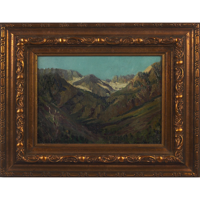 Appraisal: Mary Edith Cox Maison American - Mountain Landscape c oil