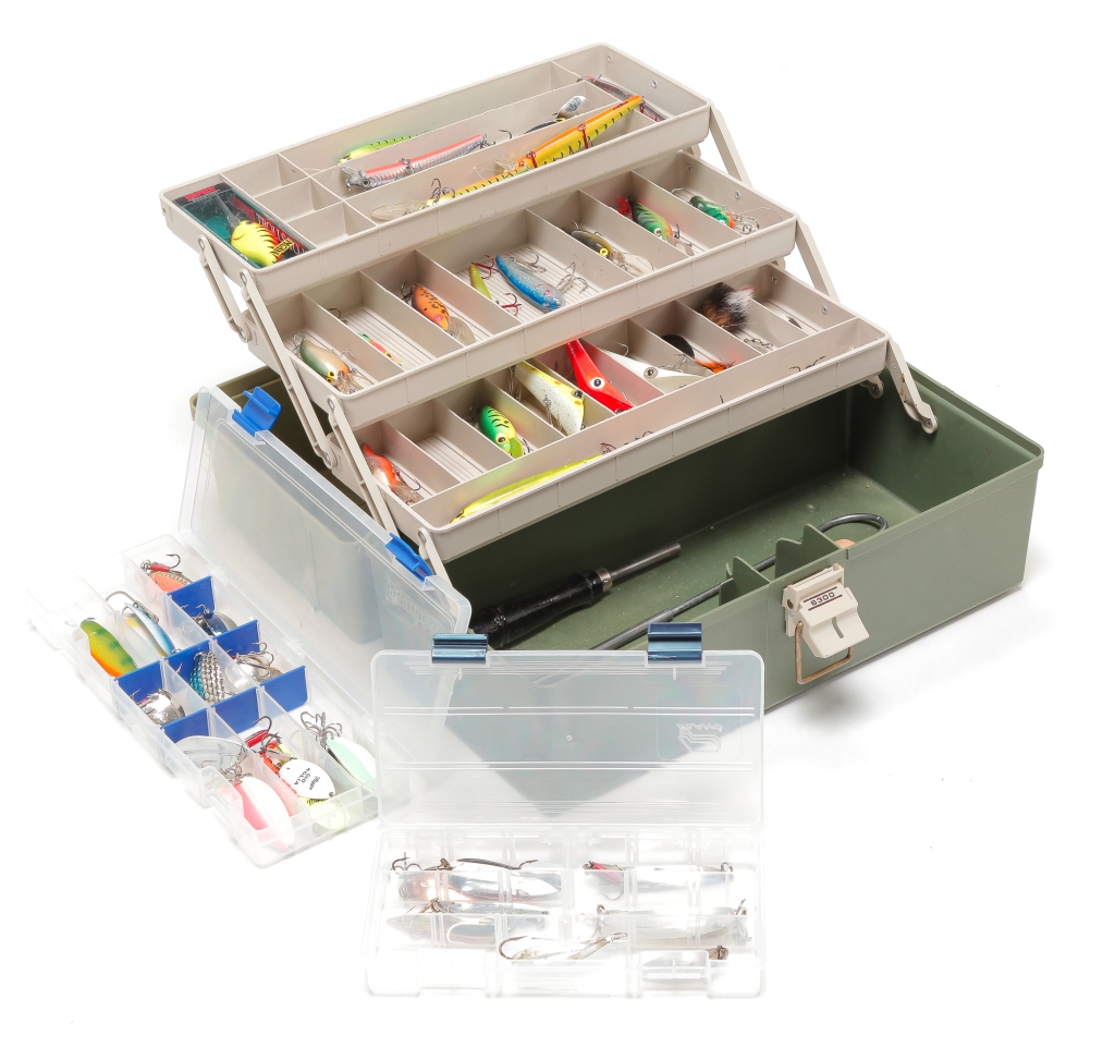 Appraisal: PLANO TACKLE BOX WITH ACCESSORIES AND LURES Third quarter th