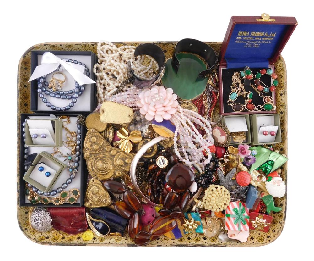 Appraisal: COSTUME JEWELRY pieces maker's include Honora Napier Marvella Monet etc