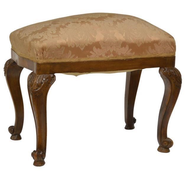 Appraisal: Italian Venetian Louis XV style stool th c having floral