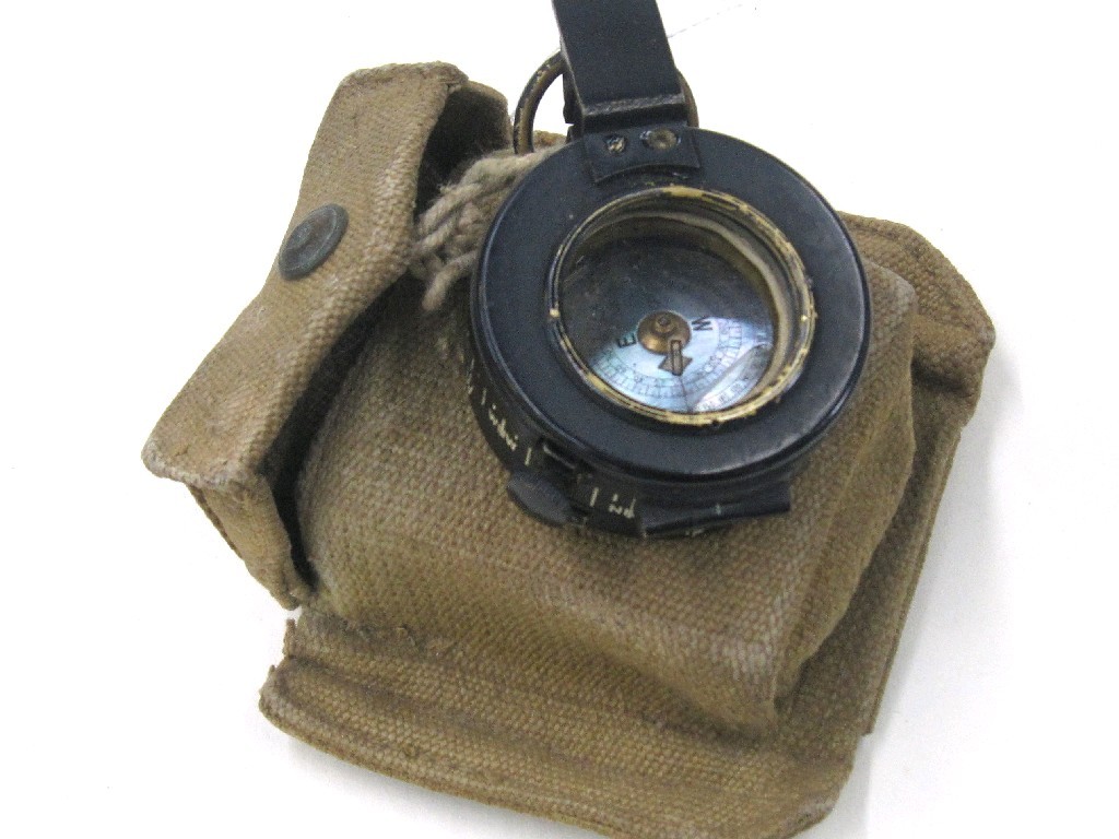 Appraisal: Military compass in canvas case