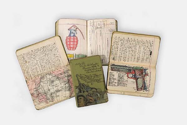 Appraisal: WORLD WAR II LOG BOOKS Miles of World War II