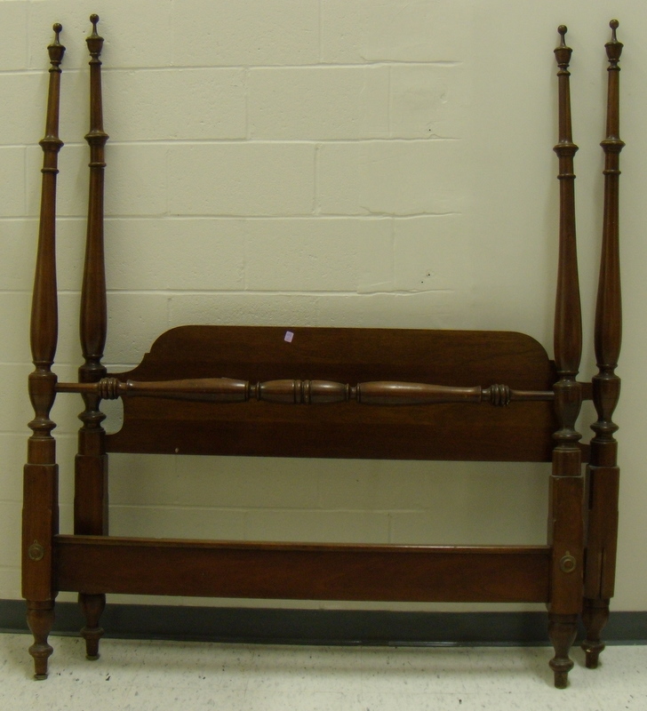 Appraisal: Taylor-Jamestown Federal-style Mahogany Tall Post Bed with rails wd in