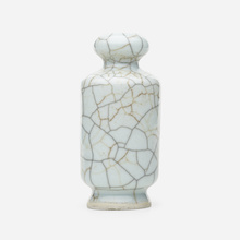 Appraisal: Chinese Jarlet th centurycrackle-glazed earthenware h dia in cm Roosevelt