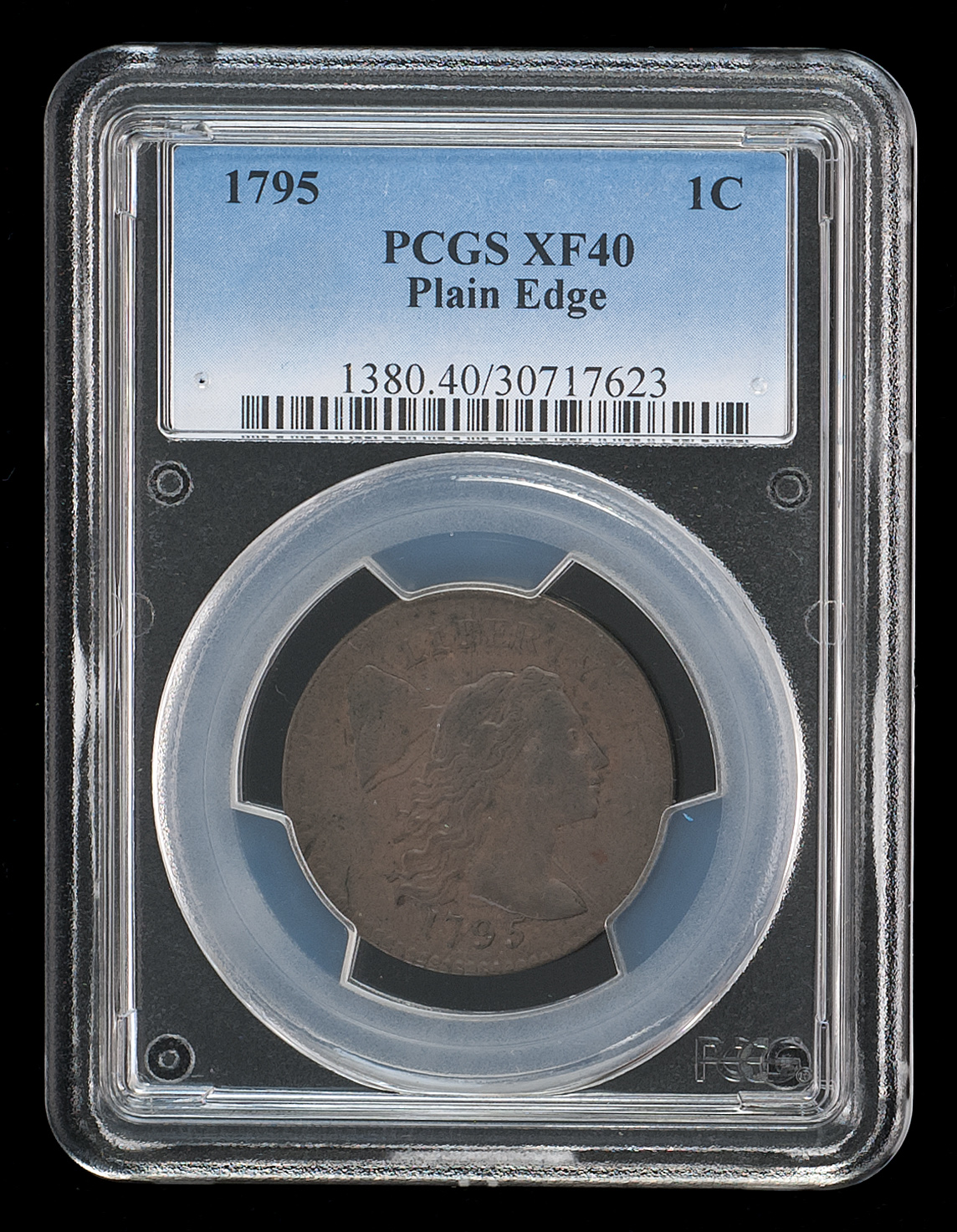 Appraisal: LARGE CENT PCGS graded EF-