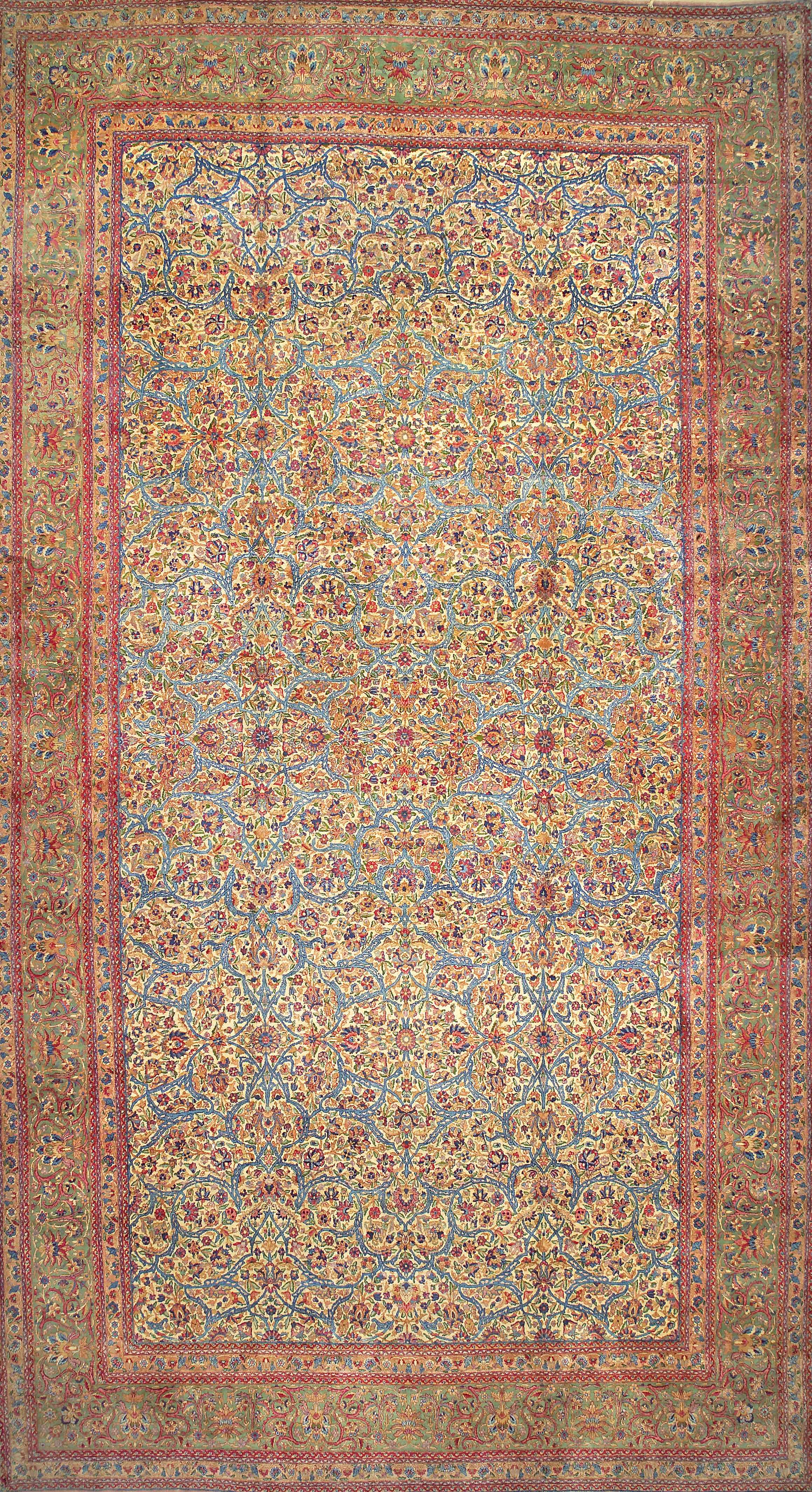 Appraisal: A Kerman carpet South Central Persialate th centurysize approximately ft