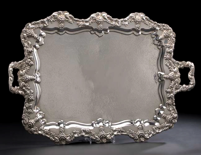 Appraisal: Large American Silverplate Vintage Tray ca by the Barbour Silver