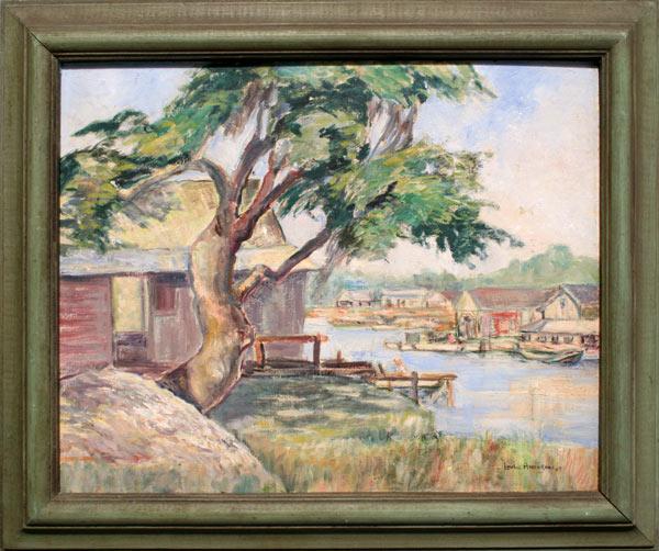 Appraisal: ANDERSON LOULIE American th C ''Oyster Shed Bayou LeBatre ''