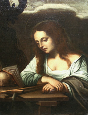 Appraisal: North Italian School late th century- The Penitent Magdalene oil