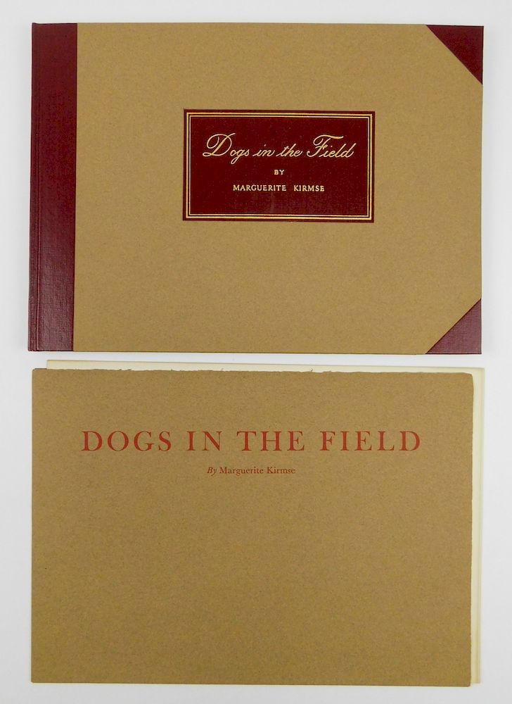 Appraisal: Kirmse- Dogs in The Field Kirmse Marguerite ''Dogs in The