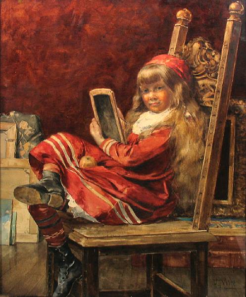 Appraisal: John Henry Witt American - A Portrait of a Young