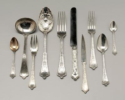 Appraisal: Tiffany Persian sterling flatware pieces various monograms oz T excluding