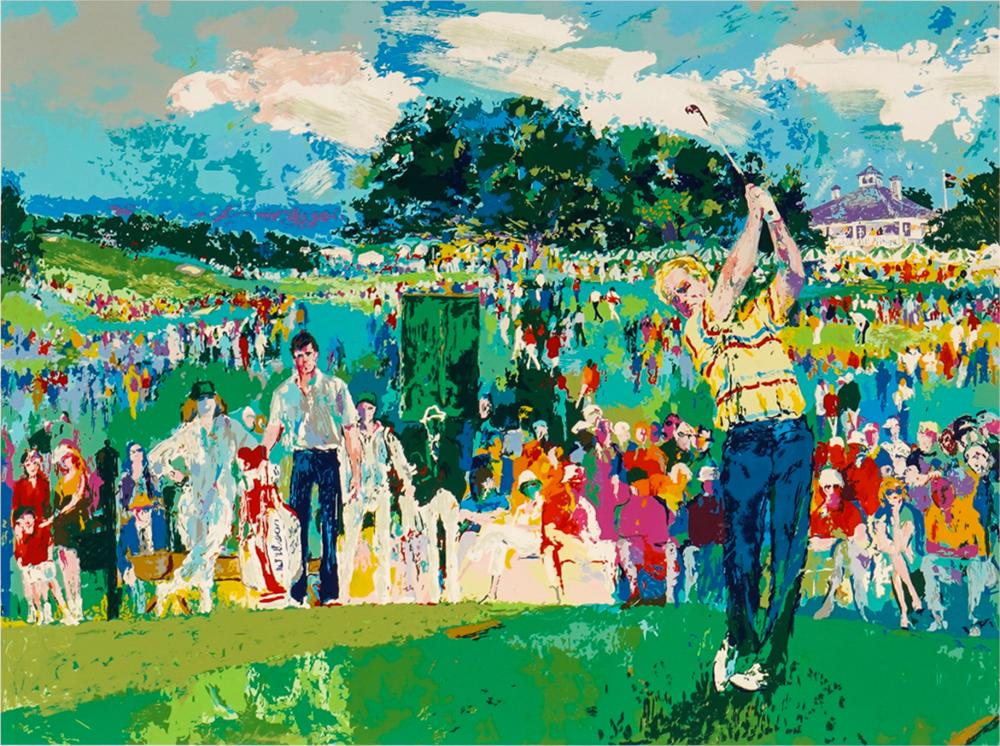 Appraisal: LEROY NEIMAN - APRIL IN AUGUSTAserigraph matted and framed under