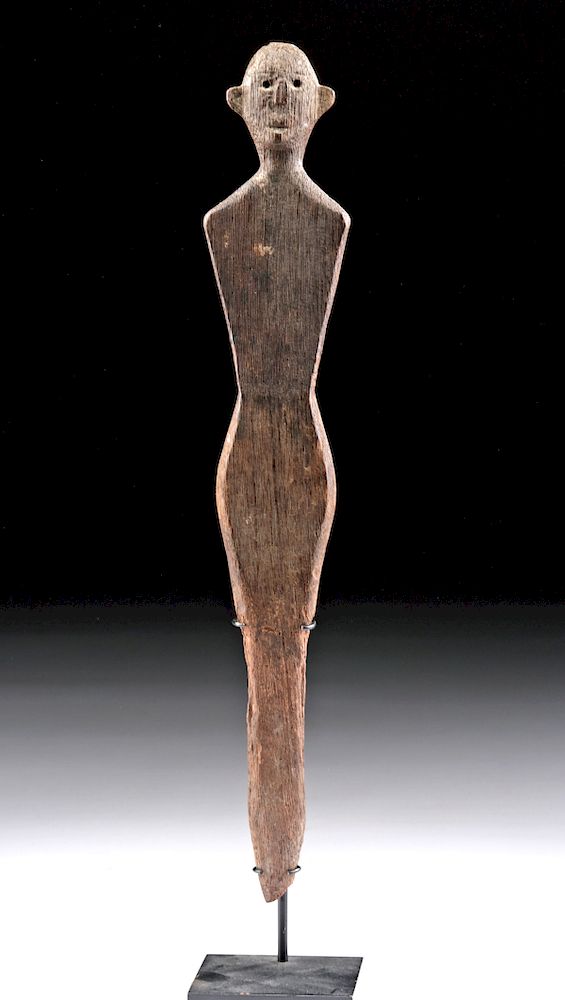 Appraisal: Late th C Borneo Kantu Dayak Wood Guardian Hampatong Southeast