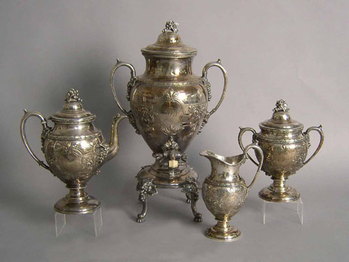 Appraisal: Reed Barton -pc silver plated tea service