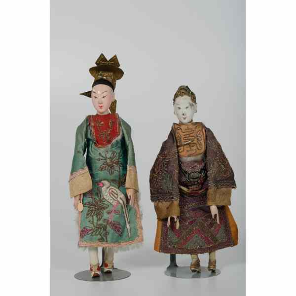 Appraisal: Chinese Actor Dolls China a group of Chinese actor dolls