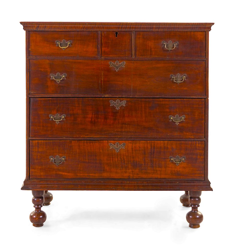 Appraisal: A William and Mary Oak Blanket Chest A William and