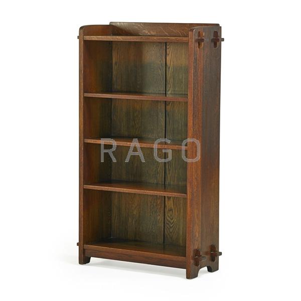 Appraisal: L J G STICKLEY Open bookcase Condition Report Good original