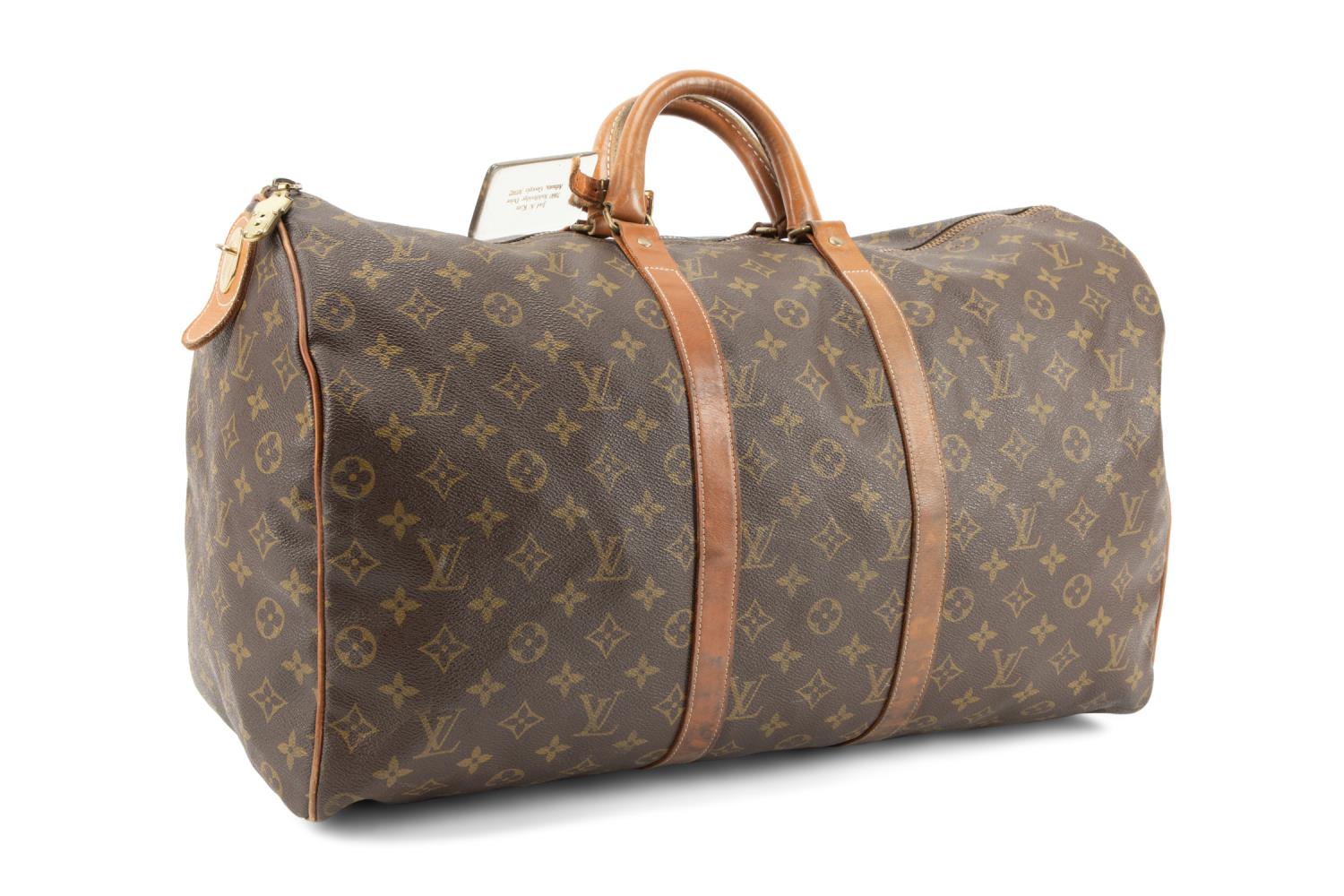 Appraisal: LOUIS VUITTON 'KEEPALL BANDOULIERE' BAG Vintage Louis Vuitton 'Keepall Bandouliere'