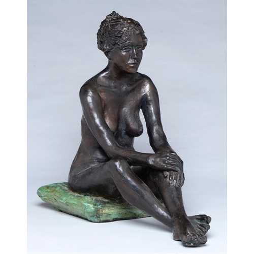 Appraisal: Peter James Wild - - Seated Female Nude bronze even