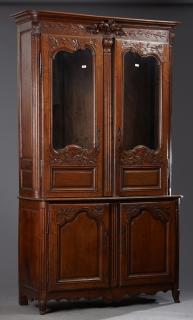 Appraisal: French Louis Philippe Carved Oak Buffet a Deux Cor French