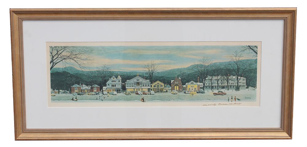 Appraisal: Norman Rockwell Main Street Stockbridge Norman Rockwell - Main Street