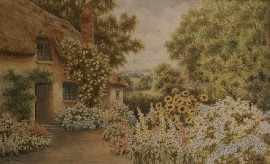 Appraisal: Ernest Edwin Abbott English - Devon Cottage watercolour signed 'Ernest