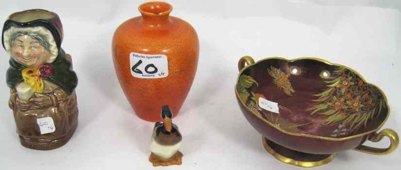 Appraisal: Royal Doulton Toby Jug Sairy Gamp Mallard Duck Carltonware Rouge