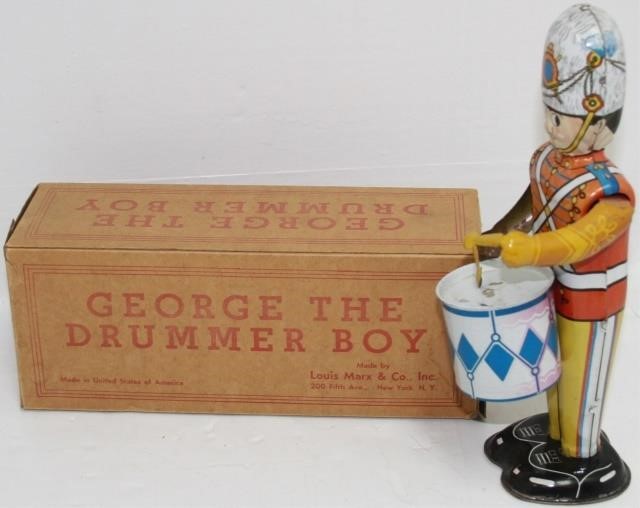 Appraisal: CA S MARX GEORGE THE DRUMMER BOY TOY TINLITHOGRAPH WITH