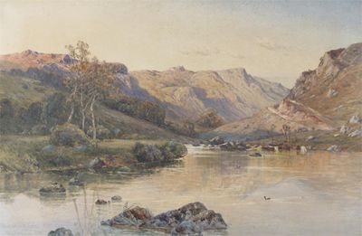 Appraisal: Alfred de Breanski Sr - Valley of the Lledr evening