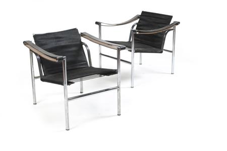 Appraisal: LE CORBUSIER CHARLOTTE PERRIAND AND PIERRE JEANNERET PAIR OF BASCULANT