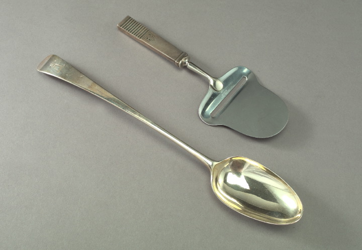 Appraisal: Fine and Rare Early Hester Bateman Sterling Silver Stuffing Spoon