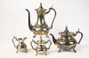 Appraisal: TEA SET - Four piece Japanese sterling tea set with