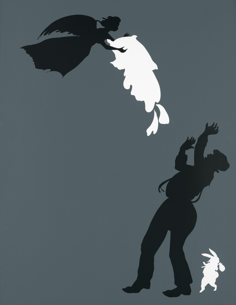 Appraisal: KARA WALKER - The Emancipation Approximation Scene Color sreenprint on