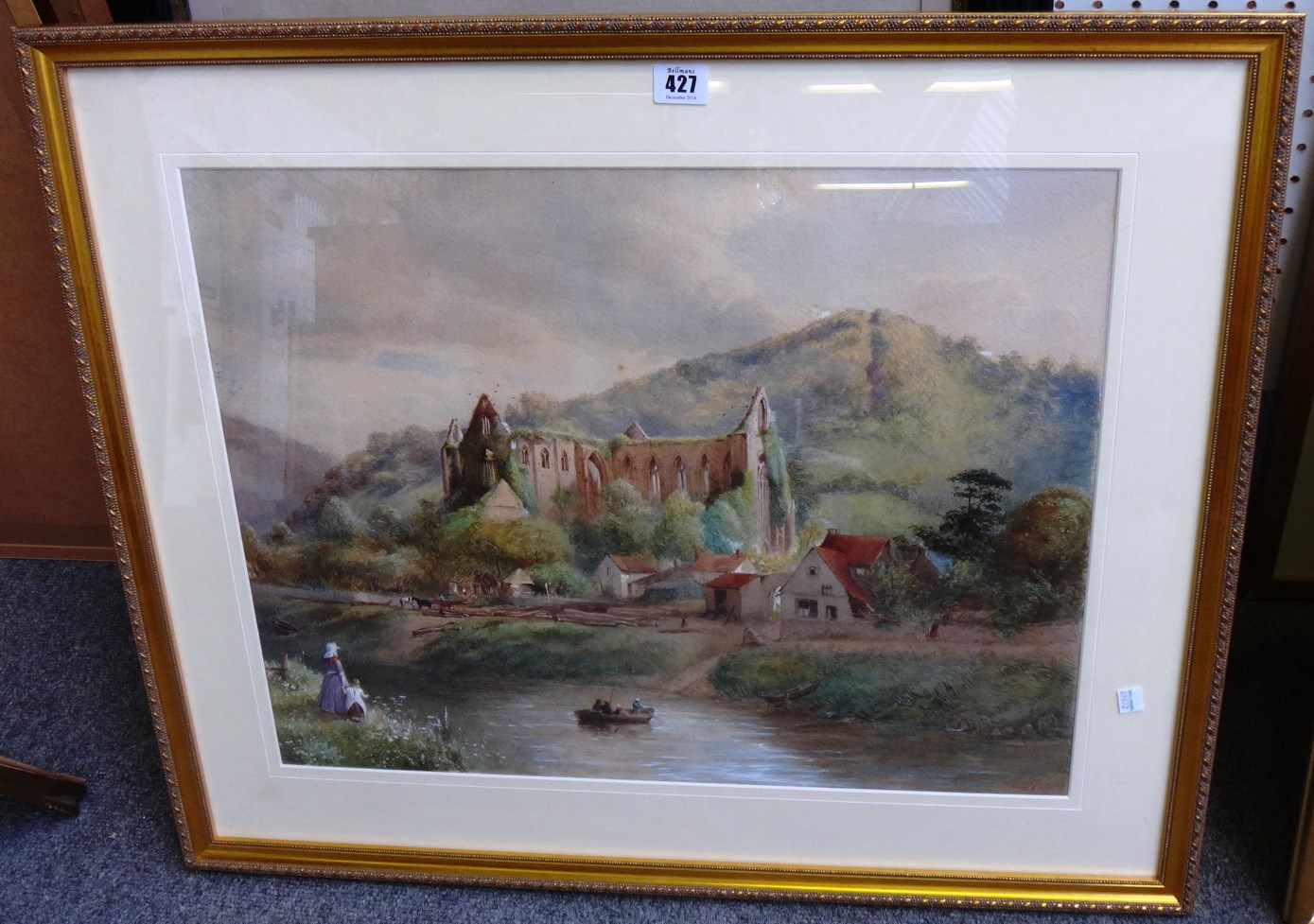 Appraisal: Henry Gales th century Views of Tintern Abbey a pair