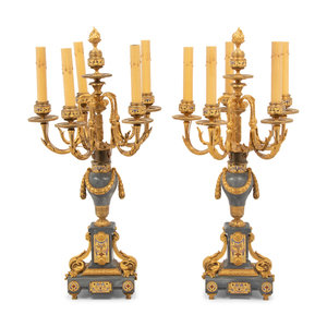 Appraisal: A Pair of Napoleon III Style Gilt Bronze Marble and