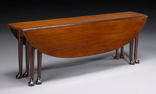 Appraisal: A George III mahogany wake table second half th century