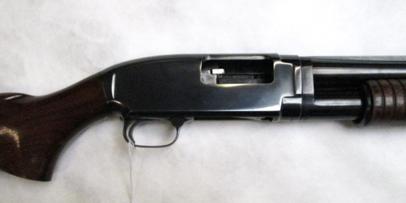 Appraisal: WINCHESTER MODEL SLIDE ACTION SHOTGUN gauge barrel with Hastings vent