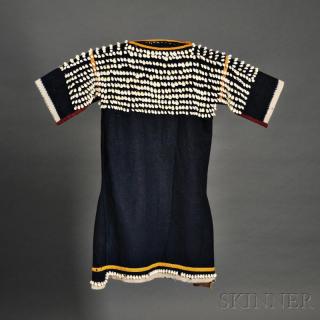 Appraisal: Sioux Blue Trade Cloth Girl's Dress c late th century