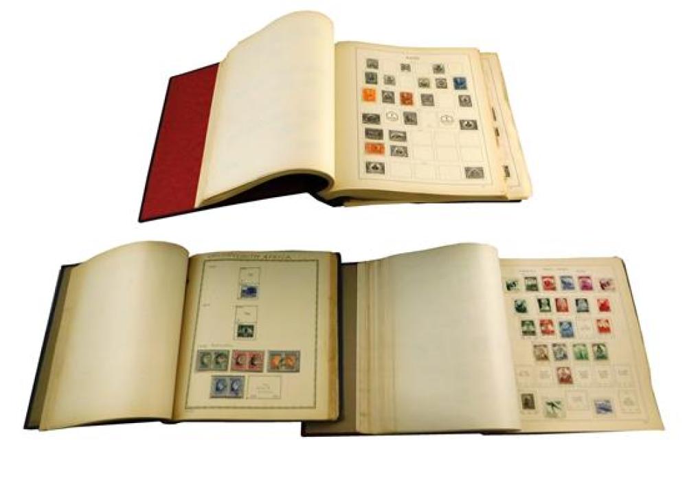 Appraisal: Three European stamp albums with emphasis on Austria Germany with