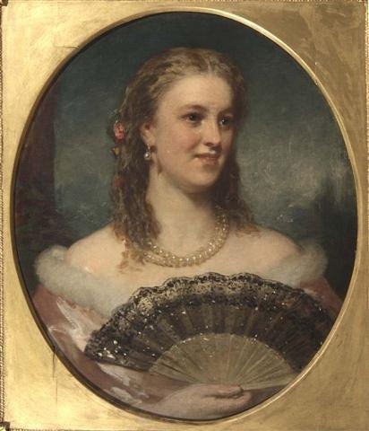 Appraisal: TH CENTURY SCHOOLCoquette head and shoulder portrait of a lady