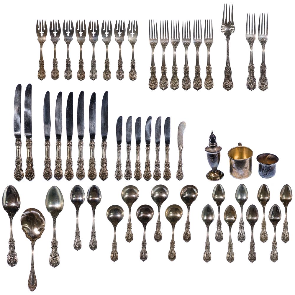 Appraisal: REED BARTON FRANCIS STERLING SILVER FLATWARE pieces including -inch knives