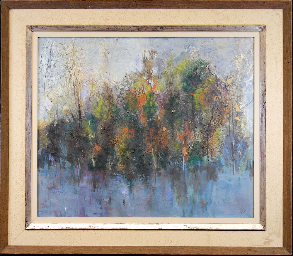 Appraisal: Friedman th C Landscape in Heydenryk Frame Friedman th C