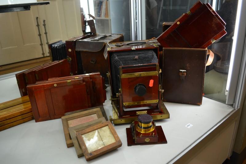 Appraisal: THORNTON PICKARD HALF PLATE CAMERA WITH LOTS OF ACCESORIES INCL