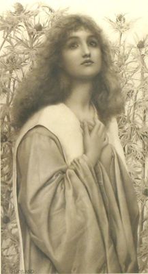 Appraisal: Supplication' a print from a painting by Henry Ryland published