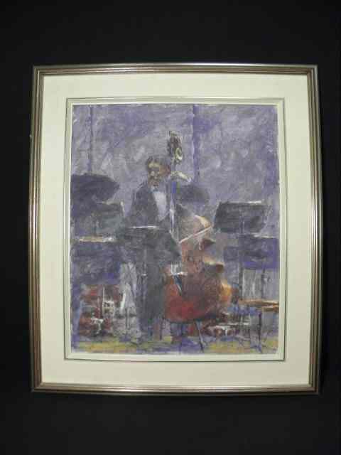 Appraisal: Oil on canvas painting by Oktay Titled on reverse ''Symphony