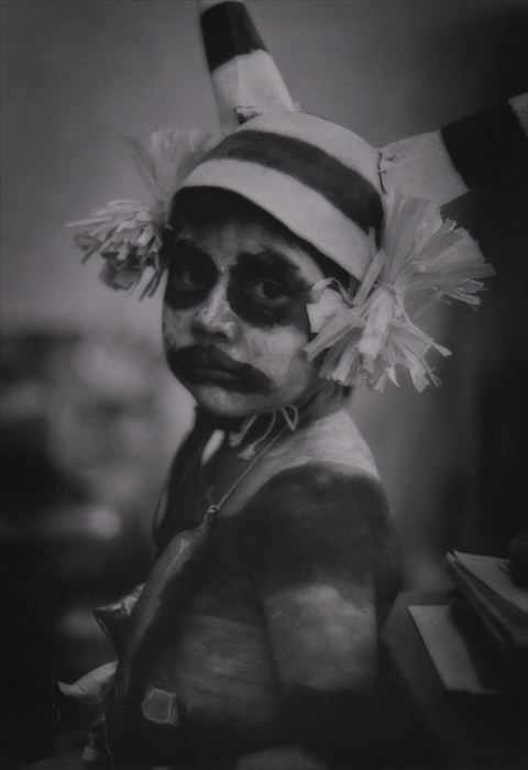 Appraisal: OWEN SEVEMPTEWA HOPI CLOWN BOY Gelatin silver print x in