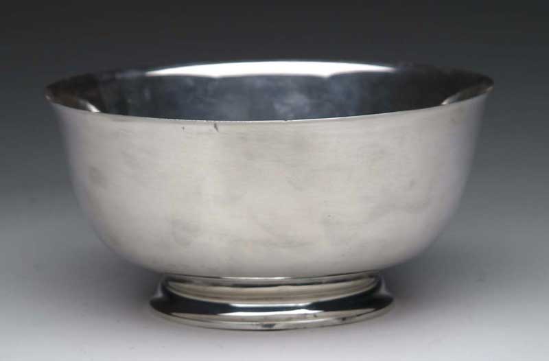 Appraisal: STERLING SILVER CENTER BOWL BY TIFFANY CO Bottom marked with