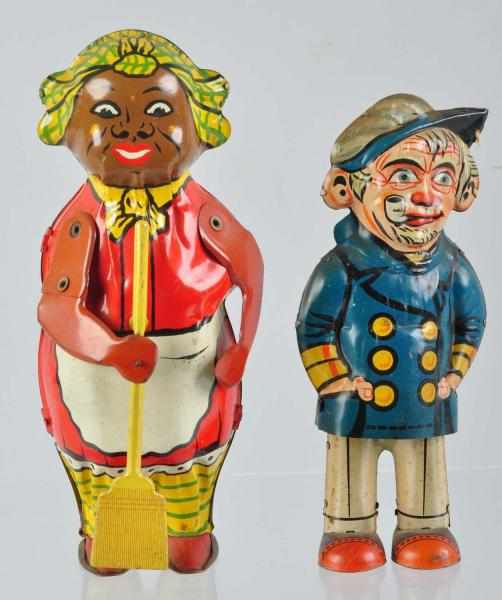 Appraisal: Lot of Tin Litho Walking Wind-Up Toys Working Includes one