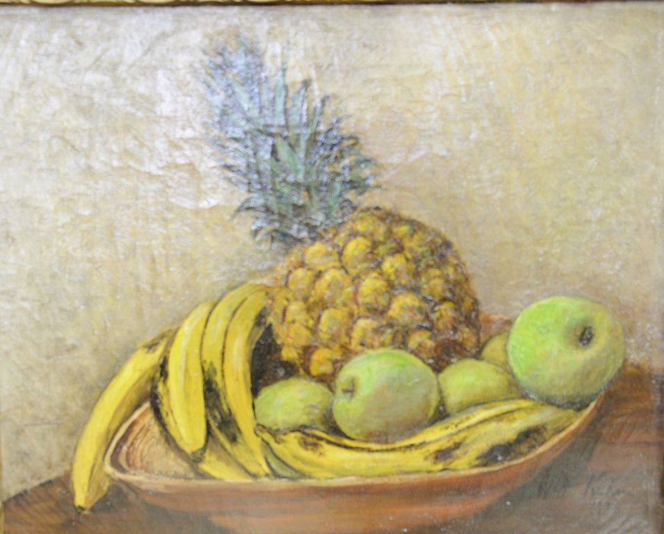 Appraisal: Walt Francis Kuhn - oil on canvas still life of